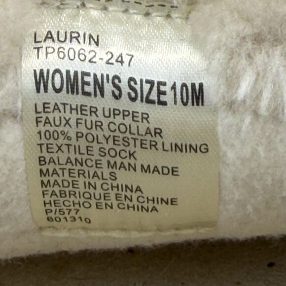 Tempur-Pedic Slippers Womens Size 10 Brown Moccasin Faux Fur Laurin TP6062-247 - Picture 10 of 11